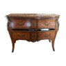 Commode style Louis XV marqueterie