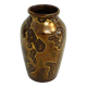 L. Brisdoux gilded copper vase