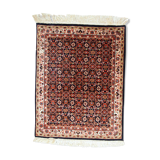 Vintage indian carpet tabriiz handmade 100cm x 130cm 1980s, 1c718