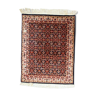 Vintage indian carpet tabriiz handmade 100cm x 130cm 1980s, 1c718