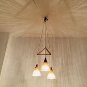 Teakwood and Sisal Cascading Lamp by Temde