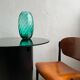 Large Green Murano vase by IVM Mazzega, art spiral glass