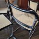 Set of 6 Cesca B32 Marcel Breuer black vintage chairs Made in Italy