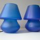 Vintage Habitat lamp in the shape of a blue mushroom
