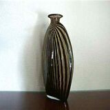 Vase soliflore in blown glass, art deco style