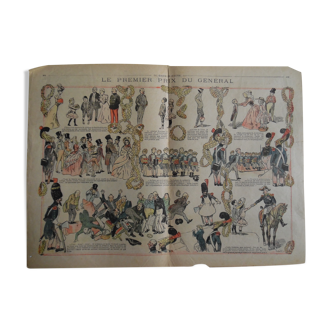 Affiche " le premier prix du général " 1905