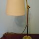Reclining table lamp by Koch & Lowy for OMI, brass, metal, fabric - Germany - 60s/70s
