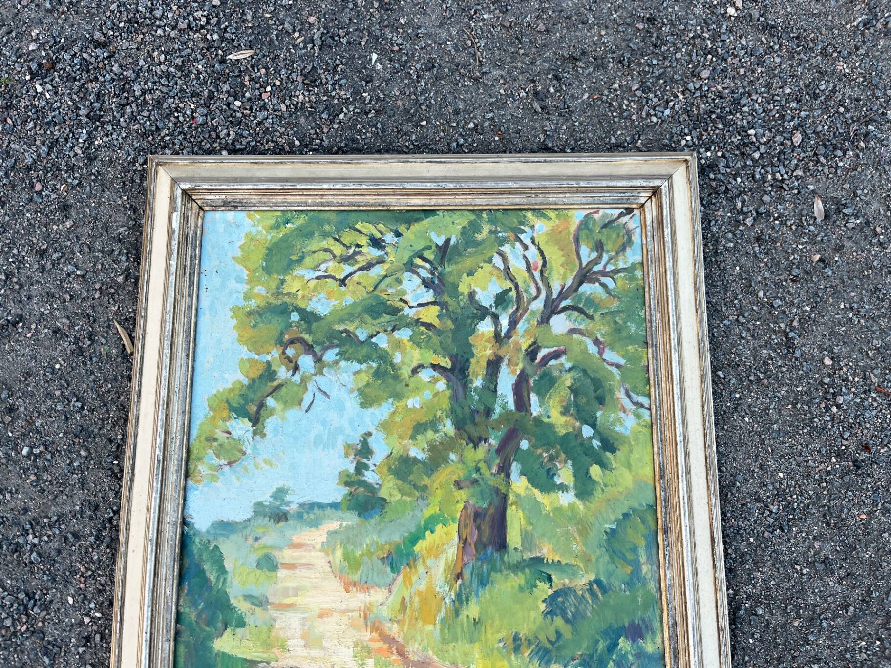Impressionist painting, landscape at M. Loze's path.