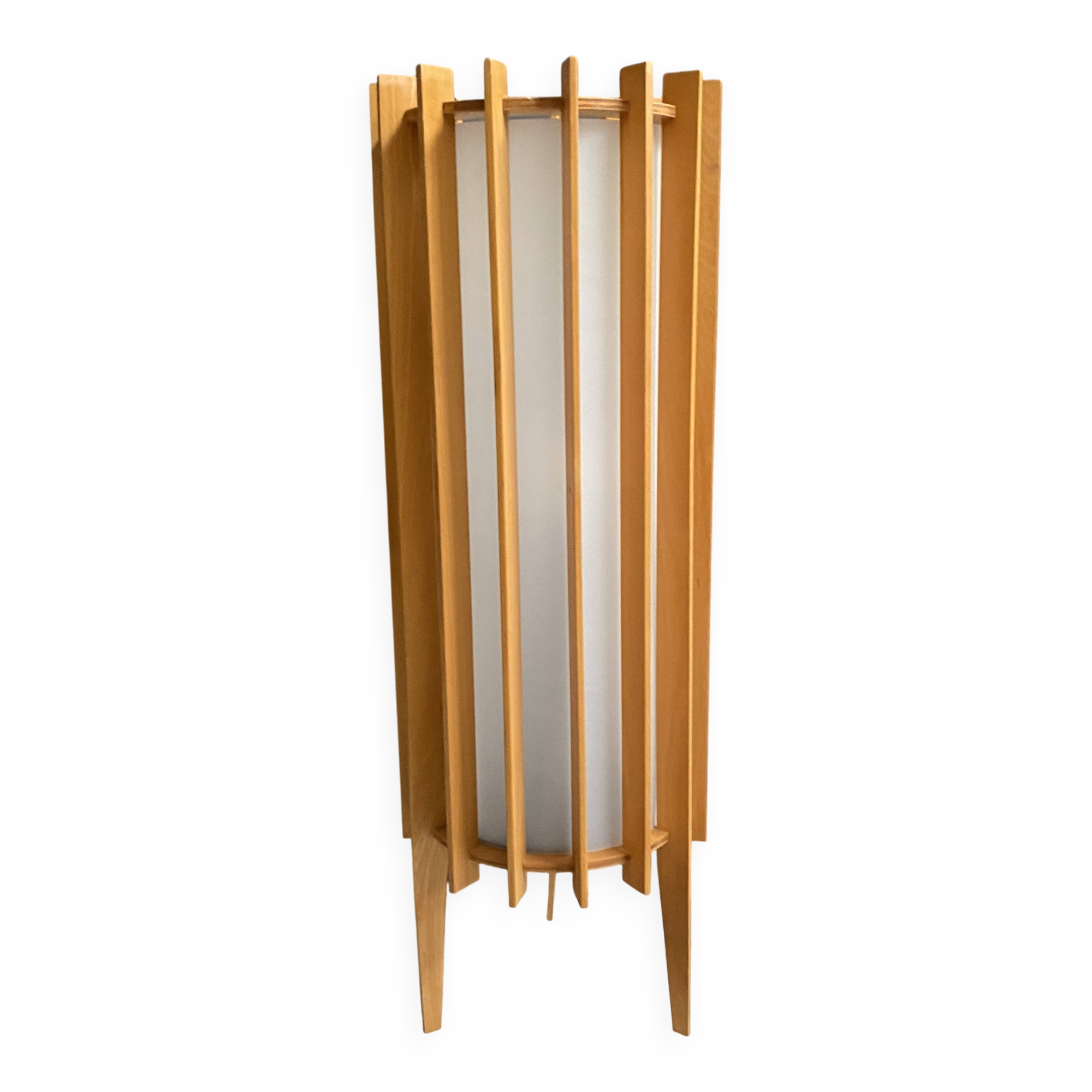 Wood table lamp 1960s