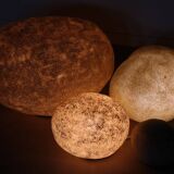 Set of 4 “Dora” model rock lamps by André Cazenave for Atelier A, 1960