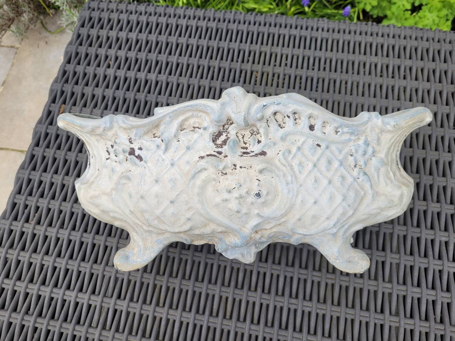 Antique cast iron planter