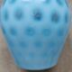 Vintage turquoise glass vase