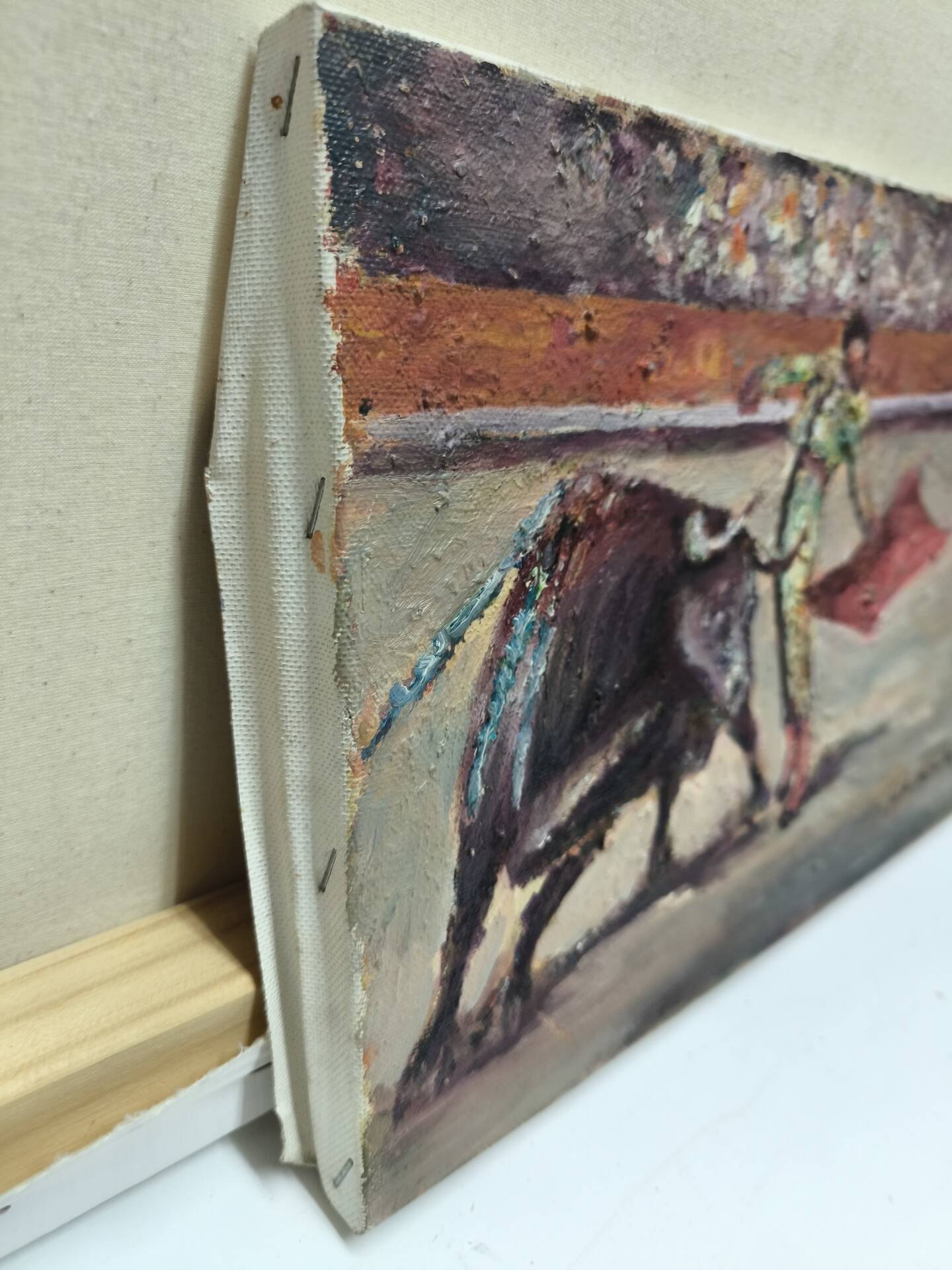 Peinture à l'huile impressionniste sur toile