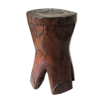 Wooden elephant foot stool