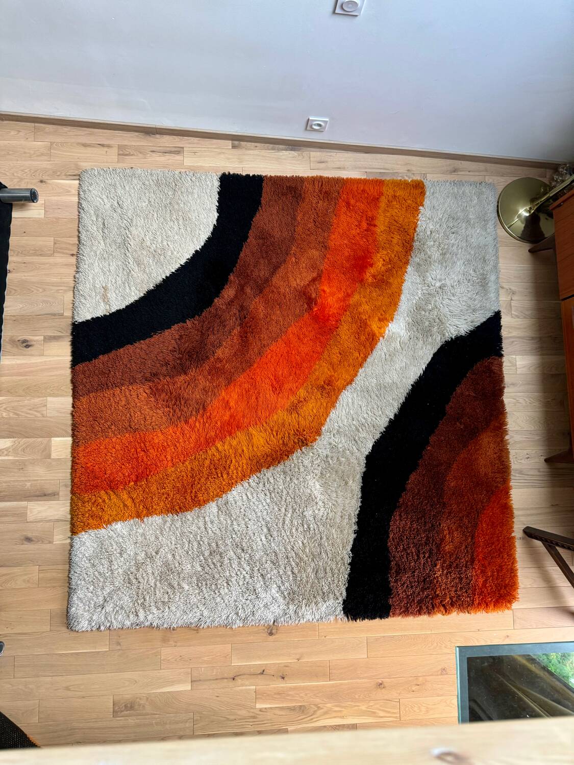 Vintage Space Age Rug Panton / 70s Style