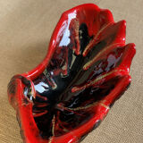 Empty pocket shell oyster ceramic Vallauris unsigned