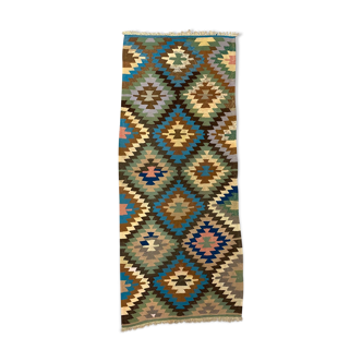 Vintage Turkish Kilim 252x106 cm