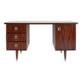 Scandinavian rosewood desk 1960 vintage
