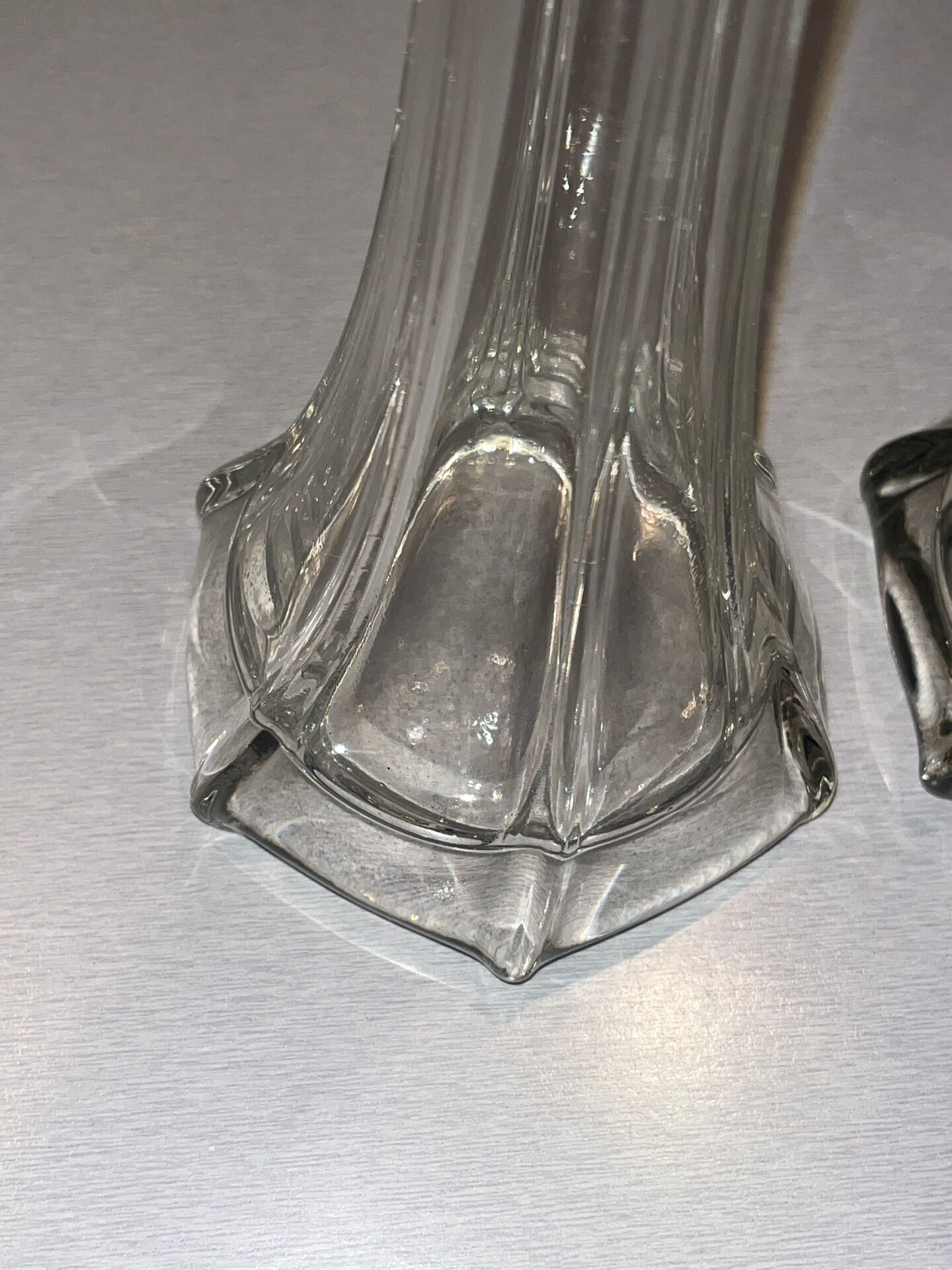 Pair of large "Eiffel Tower" flower vases - Vianne Glassworks (4)