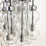 Impressive cascading hourglass chandelier Doria, Space Age, Germany, 1960s.