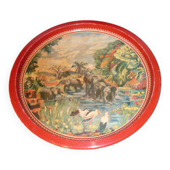 Vintage safari service tray