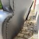 2 art deco fauteuils in skai leather
