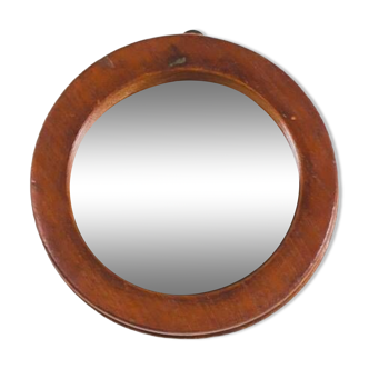 Small decorative wooden mirror