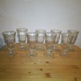8 old wine glasses