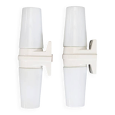 Set of 2 IFÖ / Sigvard Bernadotte "6060" wall lamps / ceramic / glass / bathroom / lamp / mid-century modern design / 1960s