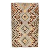 Yellow & Brown Turkish Kilim Rug, 172x284Cm