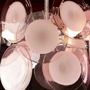 "Space Age" chandelier in Murano glass by Gino Vistosi 1970.