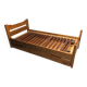 Maison Regain solid elm single trundle bed