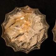 Rare pair of Murano glass wall sconces by Mazzega
