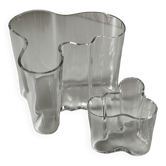 Paire vases savoy design Alvar alto iitalia Finlande vintage