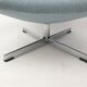 Oyster chair with cross base by Pierre Paulin for Artifort, 1965