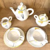 Duo tea or coffee service by the Cerenne workshop in Vallauris, circa 1955