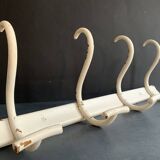 Fischel curved wood wall coat rack, Art Deco