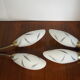 Pair of double opaline and brass wall lights from the 1960s-1970s.