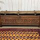 18th-century Breton chestnut bank bench