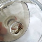 Ice cream coupe, stemmed glass, smoked glass verrines "space age"