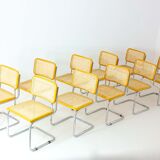 Set of 10 Breuer s32 chair, Italy 1970s
