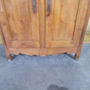 Small Louis XV bedside cabinet in solid cherry wood.
