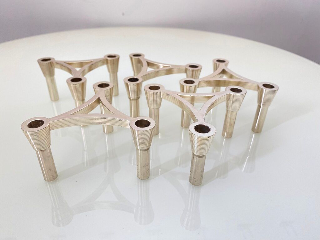 5 modular candle holders varying NAGEL 1970