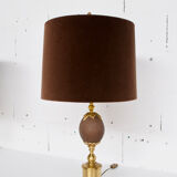 PAIR OF GILDED METAL LAMPS  70'