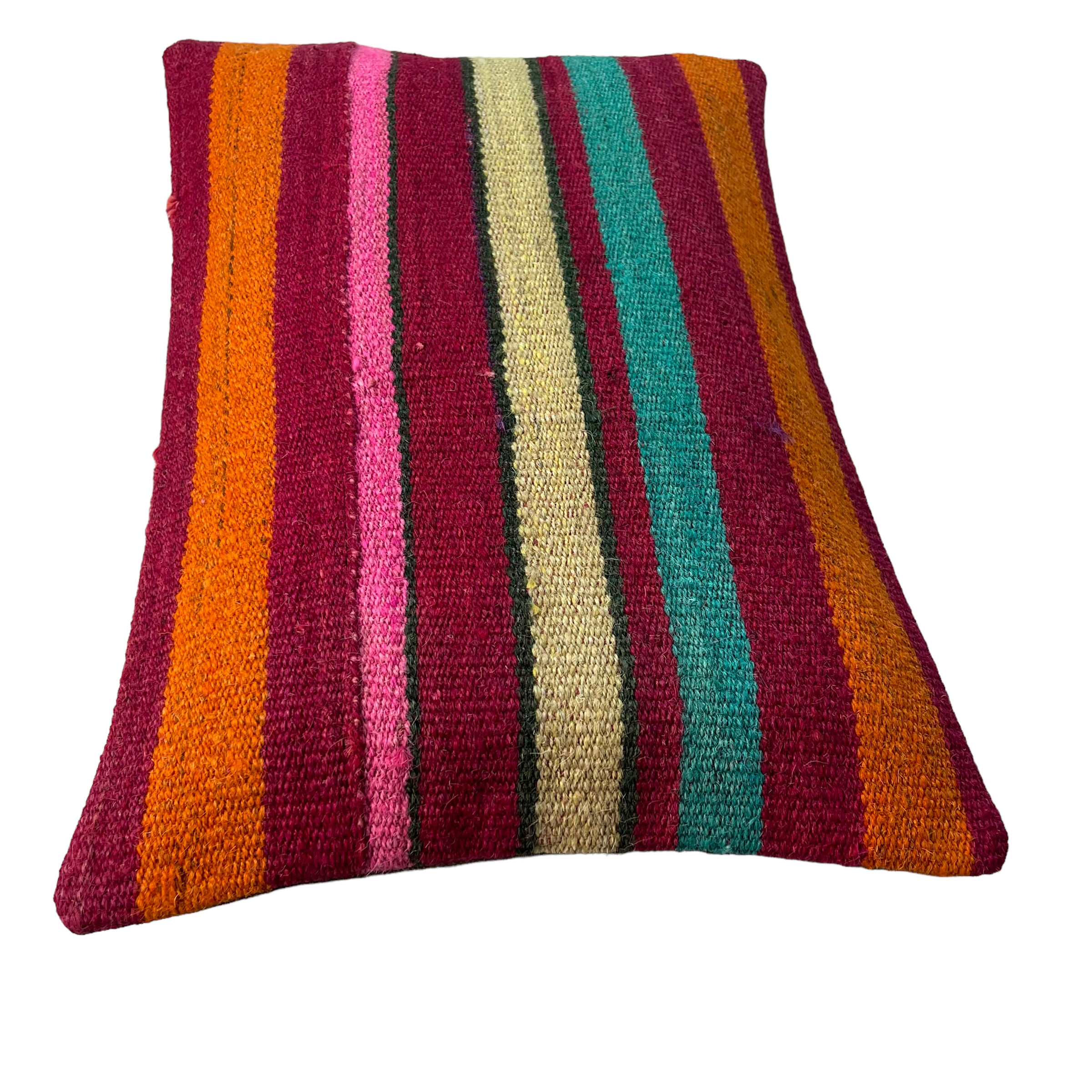 Vintage turkish kilim cushion cover, 30 x 50 cm