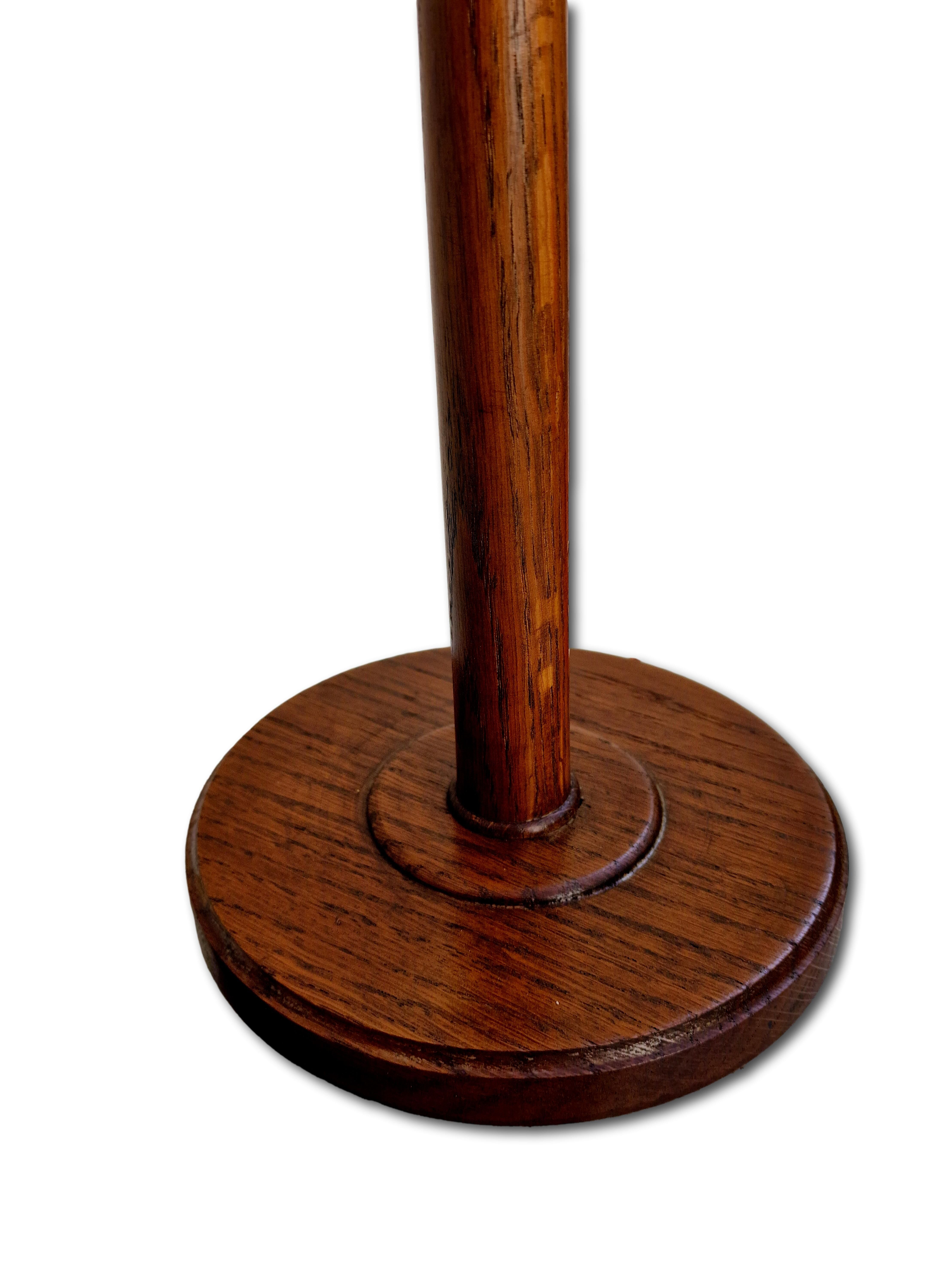 2x Scandinavian Table Lamps Teak & Brass, 1960s