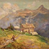 Signed landscape from the 1950s