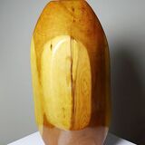 Large vintage Moroccan wooden dish, bowl, or hollow