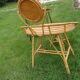Coiffeuse design rotin 1960 1970 adulte