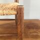 Chaise bois et paille vintage pour enfant